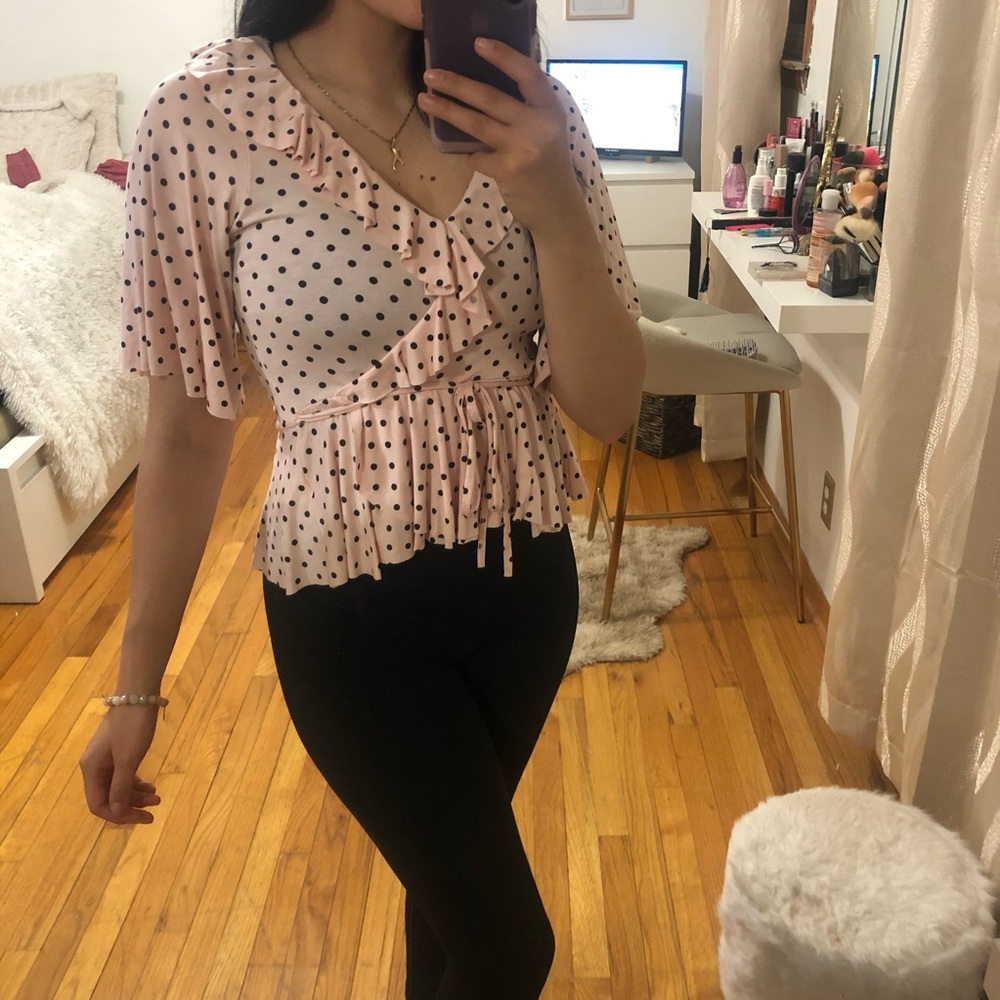 Tie blouse